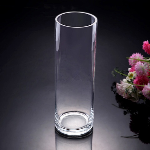 8X Wedding Clear Glass Cylinder Table Flower Vases 35x10cm - Click Image to Close