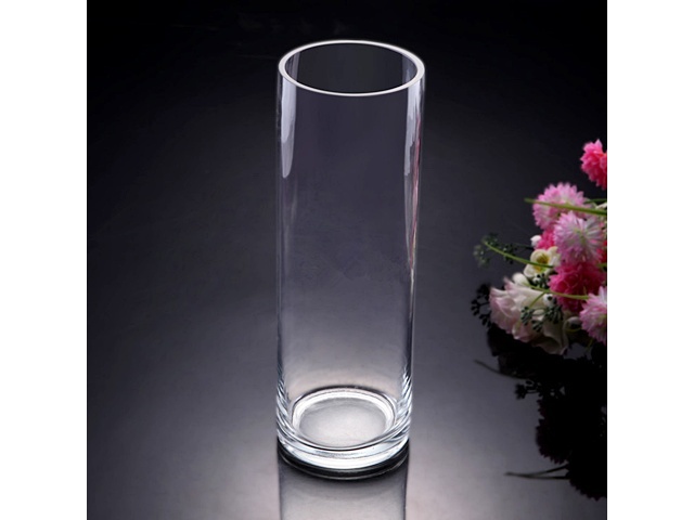 8X Wedding Clear Glass Cylinder Table Flower Vases 35x10cm 8X Wedding Clear Glass Cylinder Table Flower Vases 35x10cm