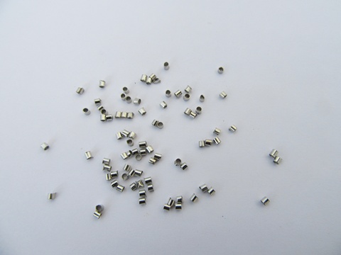 10000 Nickel Crimp Tube Beads 1.5X1.5mm Jewelry Finding - Click Image to Close