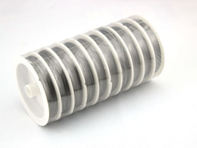 10 Rolls x 30 Metres Nickel Plated Tiger Tail Wire(0.38mm) - Click Image to Close