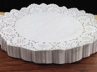 1 Box of 1600pcs Useful White Paper Doilies 165mm