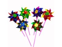 100 New Colourful Flower DIY Windmill Wholesale Mixed