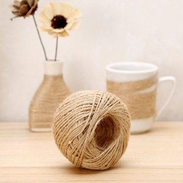 A New 100M Burlap Rope Hemp Cord Thread Jute String Roll 2mm - Click Image to Close