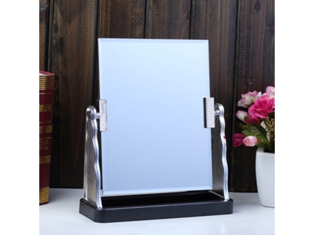1Pc Silvery Dresser Beauty Makeup Mirror 19.5x24cm 1Pc Silvery Dresser Beauty Makeup Mirror 19.5x24cm
