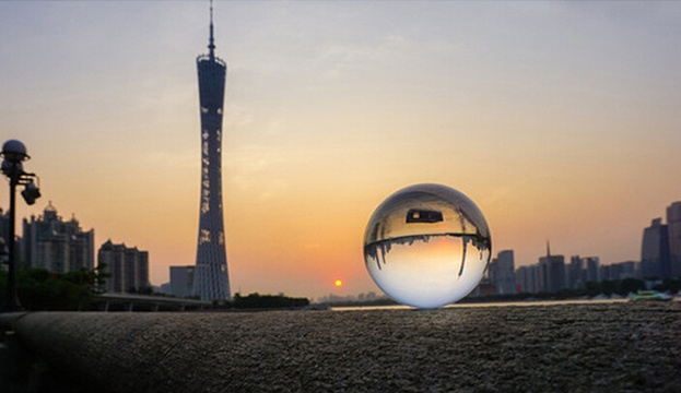 1X 80mm Clear Crystal Sphere Ball Good Quality - Click Image to Close