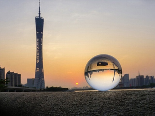 1X 80mm Clear Crystal Sphere Ball Good Quality - Click Image to Close