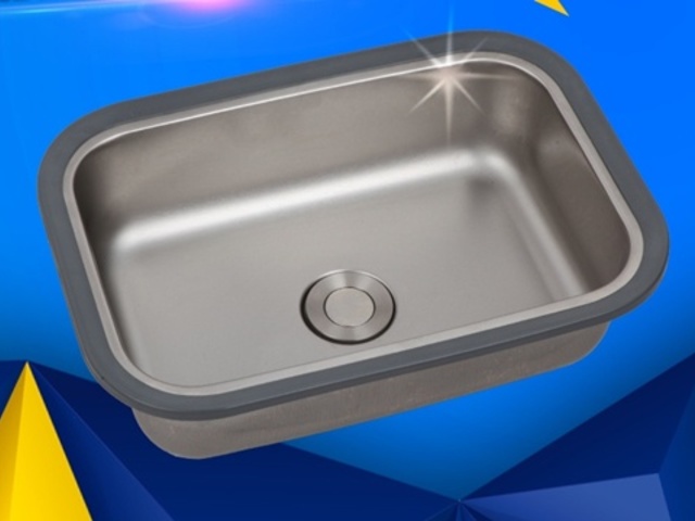 348x245mm Mini Stainless Steel Single Sink For Camper Van - Click Image to Close