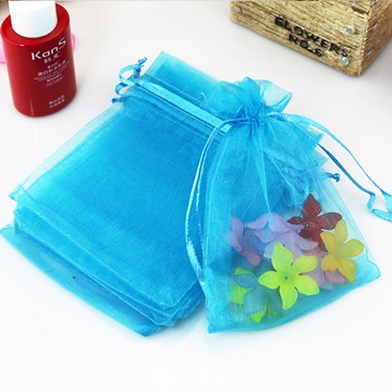 100 Light Blue Drawstring Jewelry Gift Pouches 18x13cm - Click Image to Close
