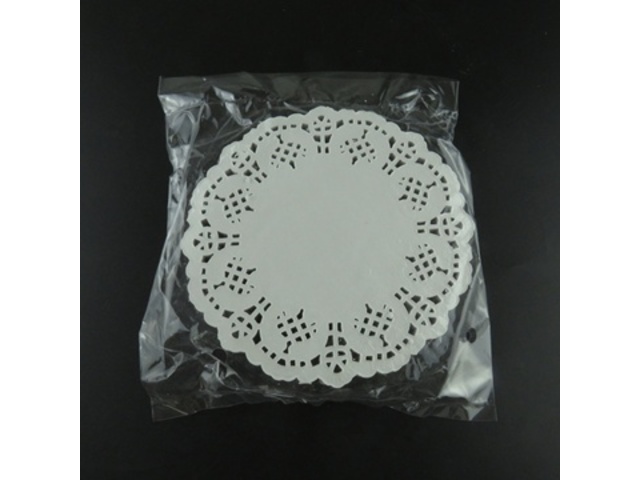 1 Box of 4000pcs Useful White Paper Doilies 114mm - Click Image to Close