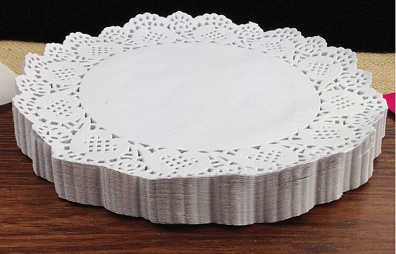 1 Box of 1600pcs Useful White Paper Doilies 165mm