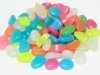100 Glow in The Dark Stones Pebbles Rock Fish Home Garden Decor