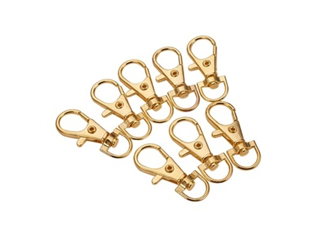 100 Golden Swivel Clasp for Key Rings,bag dangles