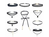 10 Style Fashion Women Choker Velvet Gothic Lace Tattoo Necklace 10 Style Fashion Women Choker Velvet Gothic Lace Tattoo Necklace