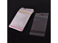 1000 Clear Self-Adhesive Seal Plastic Bags 12x6cm