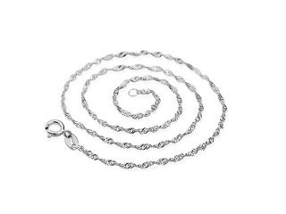 5X Fashion Nickel Singapore Chain Woven Chain Necklace Jewelry