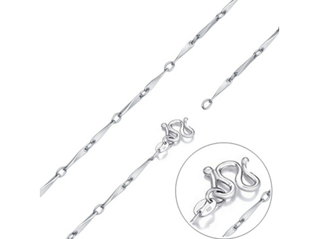 5X New Fashion Silver Bar Chain Necklace Jewelry