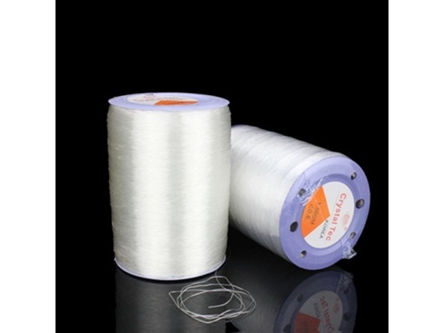 (image for) 1Roll X 500 Meters Clear Stretch Magic Elastic Cord 0.6mm Dia.