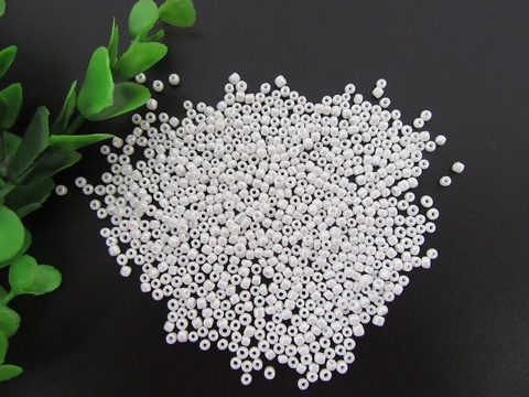 1Bag X 12000Pcs Opaque Glass Seed Beads 3mm White - Click Image to Close