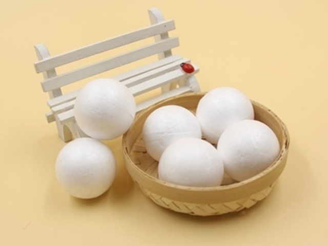 50Pcs New Polystyrene Foam Ball Decoration Craft DIY 75mm - Click Image to Close