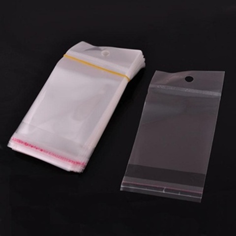 1000 Clear Self-Adhesive Seal Plastic Bags 12x6cm - Click Image to Close