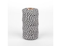 2x100Yards Black White Cotton Bakers Twine String Cord Rope