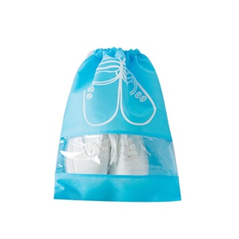 2Pkts x 5Pcs Blue Portable Dustproof Laundry Shoe Bag Storage Po - Click Image to Close