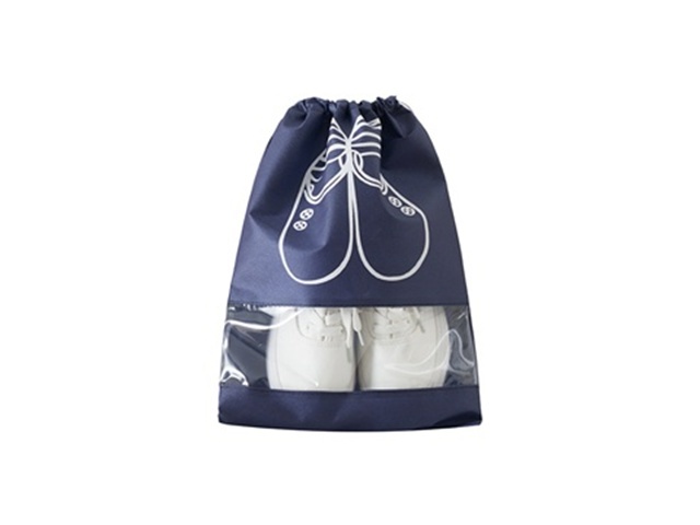 2Pkts x 5Pcs Navy Blue Portable Dustproof Laundry Shoe Bag Stora 2Pkts x 5Pcs Navy Blue Portable Dustproof Laundry Shoe Bag Stora