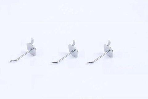 40Pcs Metal Apple Pegboard Mesh Hooks 5cm long - Click Image to Close