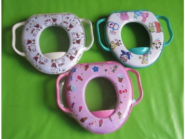 1X Safty Soft Toilet Seat Potty with Handles For Girls 1X Safty Soft Toilet Seat Potty with Handles For Girls