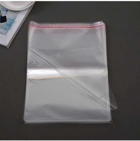 1000 Clear Self-Adhesive Seal Plastic Bags 25.8x19.8cm - Click Image to Close