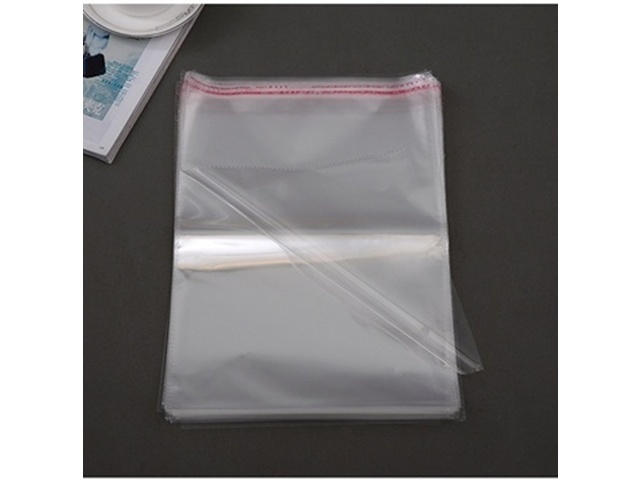 1000 Clear Self-Adhesive Seal Plastic Bags 25.8x19.8cm - Click Image to Close