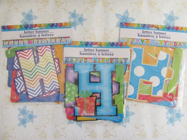 6X HAPPY BIRTHDAY Letter Banner Garland Party Hanging Paper Deco