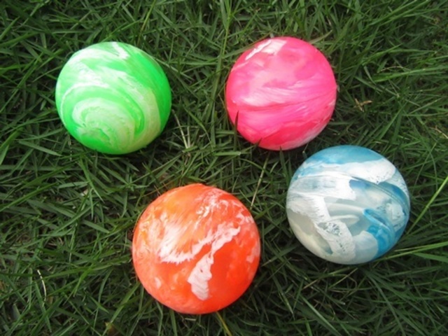 50X Ombre Rainbow Rubber Bouncing Balls 45mm Mixed - Click Image to Close