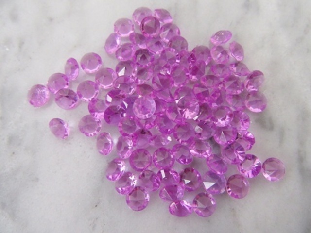 1000 Purple Diamond Confetti 6mm Wedding Table Scatter - Click Image to Close