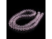 10Strand x 68Pcs Pink Rondelle Faceted Crystal Beads 8mm