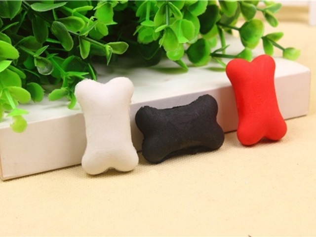 24X Bulk New Bone Shape Erasers Mixed Color 24X Bulk New Bone Shape Erasers Mixed Color