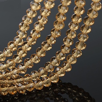10Strand x 72Pcs Light Coffee Faceted Crystal Beads 8mm - Click Image to Close