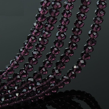 10Strand x 70Pcs Purple Faceted Crystal Beads 8mm - Click Image to Close