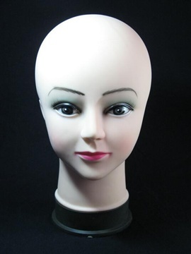 1Pc Bald Head Torso Mannequin Hairdressing Head - Click Image to Close