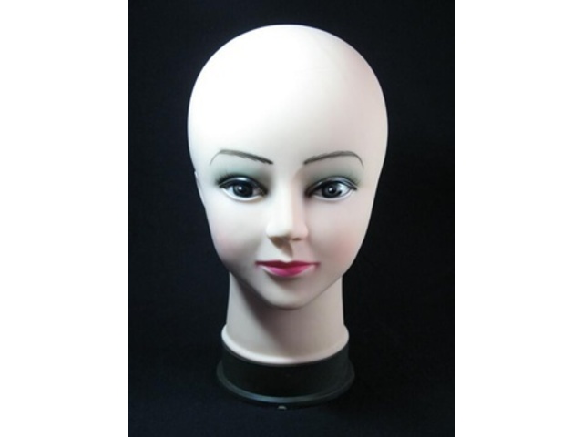 1Pc Bald Head Torso Mannequin Hairdressing Head