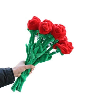 6X Artificial Flower Rose Bendable Stem Home Party Gift - Click Image to Close