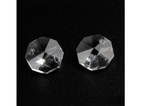 100 Double-Drilled Crystal Faceted Beads 16mm 100 Double-Drilled Crystal Faceted Beads 16mm