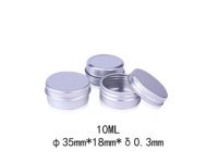 20 10ML Aluminium Tin Can Storage Container Balm Nail Art Cosmet