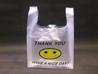 100 Large "Smile face" Plastic Garbage Bag 48x31cm