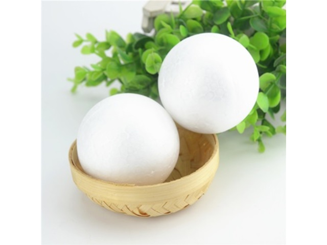 50 Polystyrene Foam Ball Decoration Craft for DIY 100mm - Click Image to Close