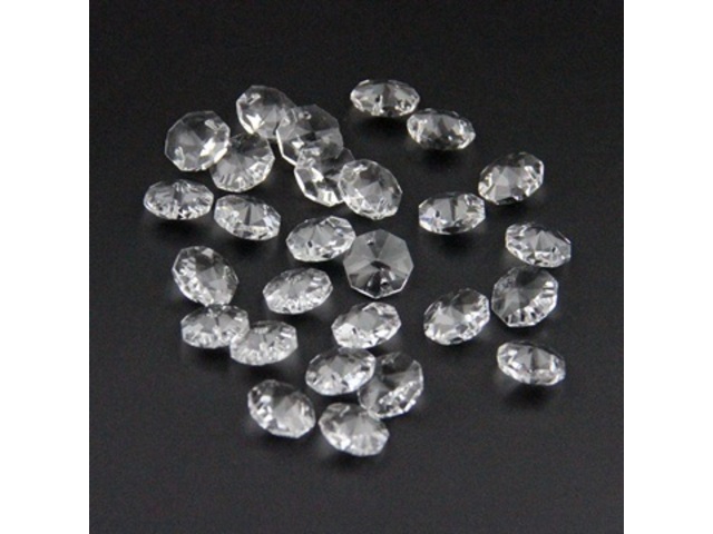 100 Double-Drilled Handcraft Crystal Faceted Beads 20mm - Click Image to Close