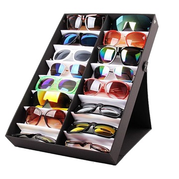 1X New Sunglasses Display Tray Case 16 Pairs Holder - Click Image to Close