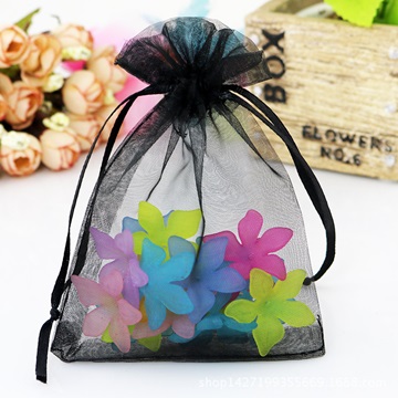 100 Black Drawstring Jewelry Gift Pouches 12x9cm - Click Image to Close