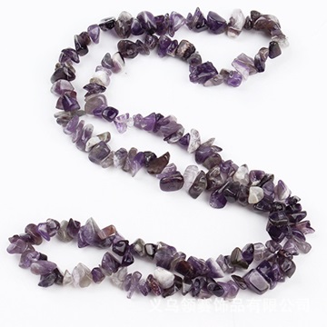 5Strands x 240pcs Amethyst Gemstone Tooth Loose Chip Beads - Click Image to Close