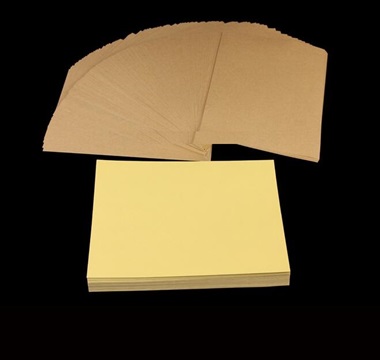 40Sheets Blank Kraft A4 Size Paper Label Sticker Self Adhesive - Click Image to Close